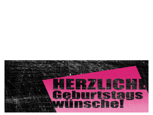 Geburtstagskarte, Hintergrund "Kratzer" (pink, schwarz, Mittelfaltung) Geburtstagskarte, Hintergrund "Kratzer" (pink, schwarz, Mittelfaltung)