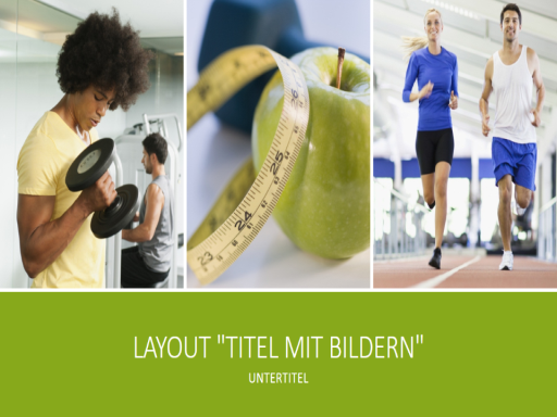 Präsentation "Gesundheit und Fitness" (Breitbild) Präsentation "Gesundheit und Fitness" (Breitbild)