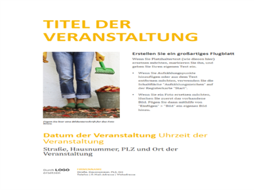 Kleiner Firmenhandzettel (Design "Gold") Kleiner Firmenhandzettel (Design "Gold")