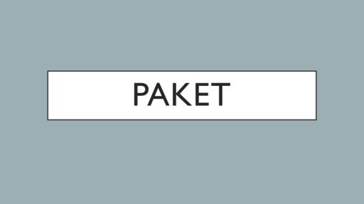 Paket Paket