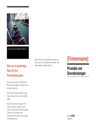 Broschüre (Design "Rot und Schwarz")