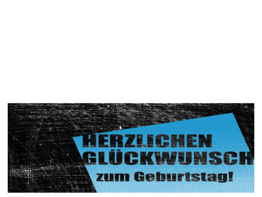 Geburtstagskarte, Hintergrund "Kratzer" (schwarz, blau, Mittelfaltung) Geburtstagskarte, Hintergrund "Kratzer" (schwarz, blau, Mittelfaltung)