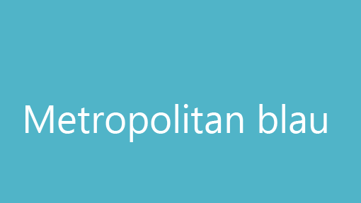 Metropolitan blau Metropolitan blau