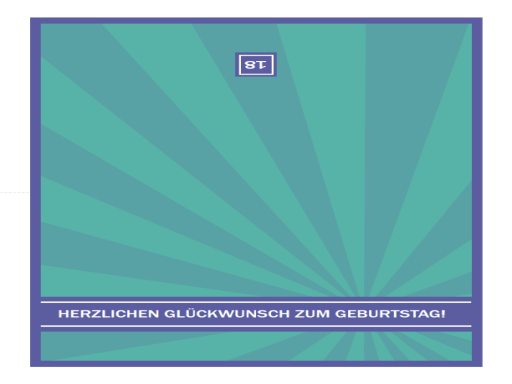 Meilenstein-Geburtstagskarte (Blaue Strahlen) Meilenstein-Geburtstagskarte (Blaue Strahlen)