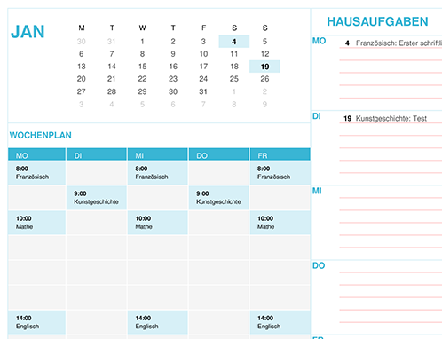 Schulkalender (Mo)