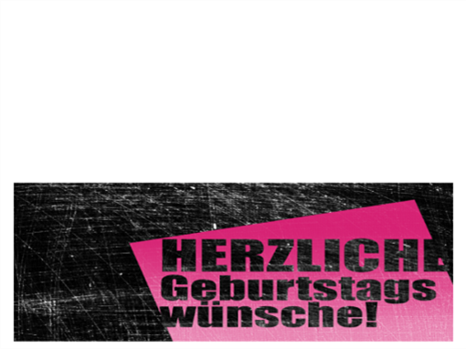 Geburtstagskarte, Hintergrund "Kratzer" (pink, schwarz, Mittelfaltung) Geburtstagskarte, Hintergrund "Kratzer" (pink, schwarz, Mittelfaltung)