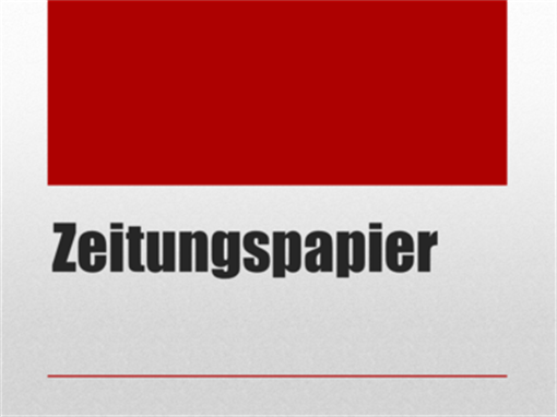 Zeitungspapier Zeitungspapier