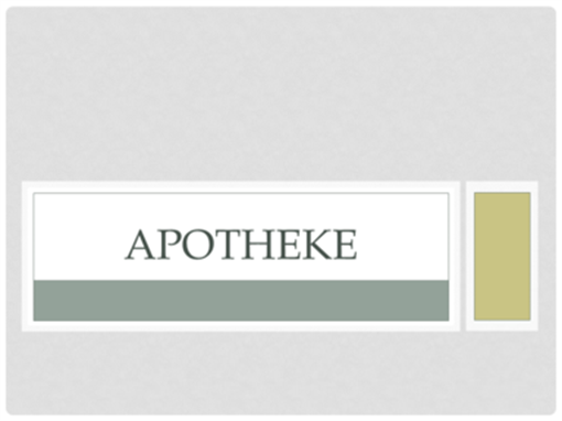 Apotheke Apotheke