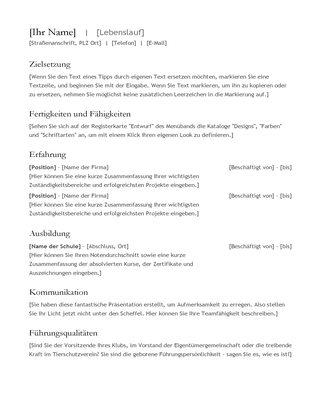 CV – Lebenslauf (Curriculum Vitae) CV – Lebenslauf (Curriculum Vitae)
