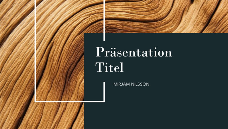 Présentation Bois foncé Présentation Bois foncé