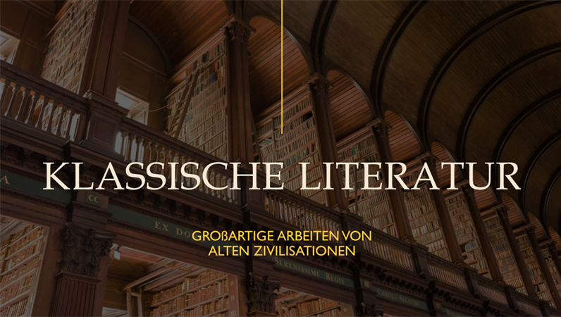 Präsentation für das Bildungswesen "Klassisches Buch" (Breitbild) Präsentation für das Bildungswesen "Klassisches Buch" (Breitbild)
