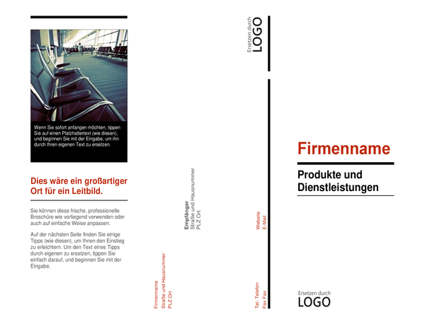 Brochure à trois feuillets (Rouge et noir) Brochure à trois feuillets (Rouge et noir)