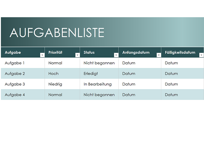 Einfache Aufgabenliste Einfache Aufgabenliste