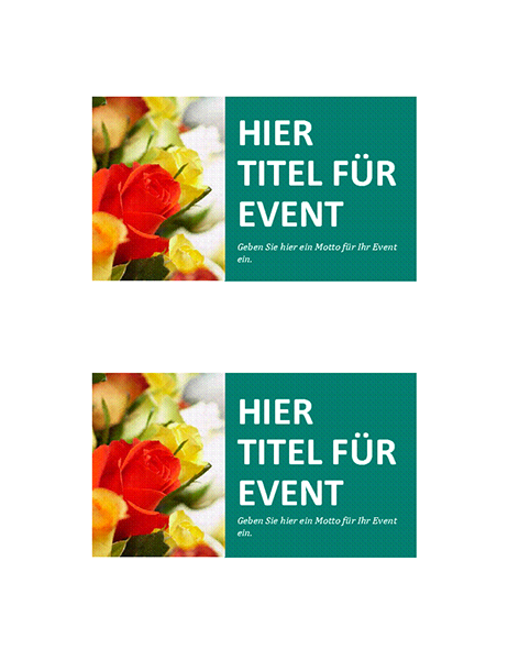 Veranstaltungskarten Veranstaltungskarten
