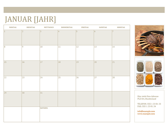 Fotokalender (Mo) Fotokalender (Mo)