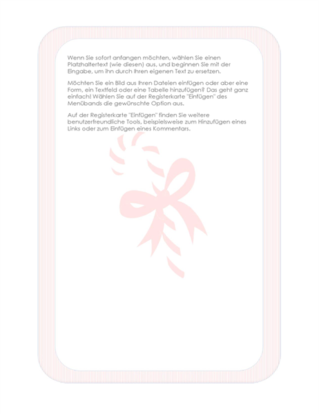 Feiertags-Briefpapier (mit Zuckerstangen-Wasserzeichen) Feiertags-Briefpapier (mit Zuckerstangen-Wasserzeichen)