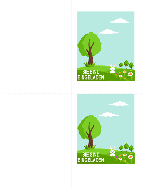 Einladungen zum Frühlingsfest (2 pro Seite) Einladungen zum Frühlingsfest (2 pro Seite)