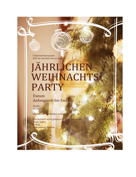 Einladung zur Weihnachtsfeier (für Firmenveranstaltung) Einladung zur Weihnachtsfeier (für Firmenveranstaltung)