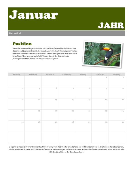 Schnappschuss-Kalender Schnappschuss-Kalender