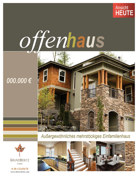 Affiche immobilière (verticale) Affiche immobilière (verticale)