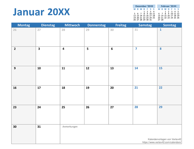 Benutzerdefinierter Kalender für ein beliebiges Jahr Benutzerdefinierter Kalender für ein beliebiges Jahr