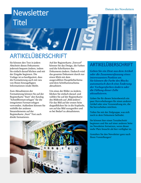 Newsletter „Hardware“ Newsletter „Hardware“
