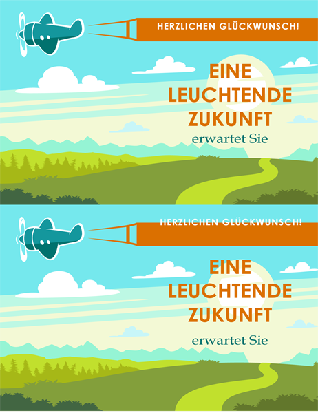 Abschlusskarte „erfolgreiche Zukunft“ Abschlusskarte „erfolgreiche Zukunft“