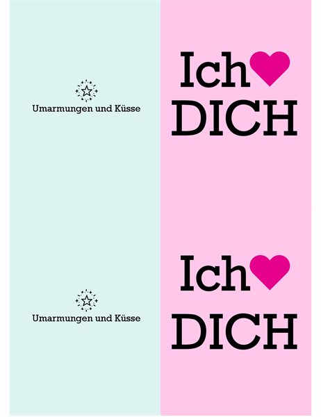 Valentinskarte „Ich liebe dich“ Valentinskarte „Ich liebe dich“
