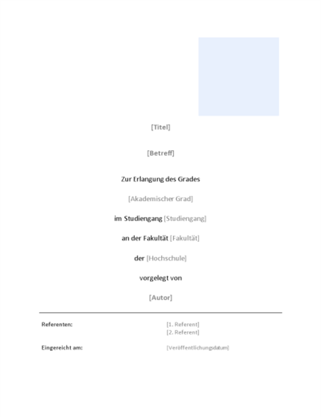 Schriftliche Ausarbeit Schriftliche Ausarbeit