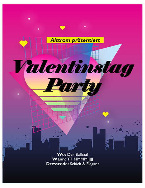 Handzettel Fur Den Valentinstag Aus Den 80er Jahren