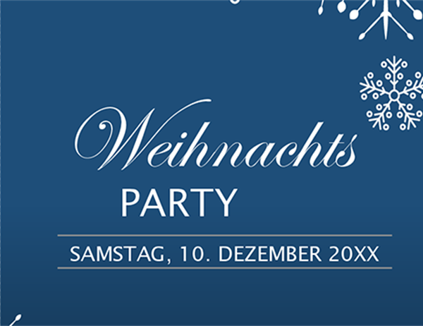 Einladung zur Weihnachtsfeier „Schneeflocken“ Einladung zur Weihnachtsfeier „Schneeflocken“