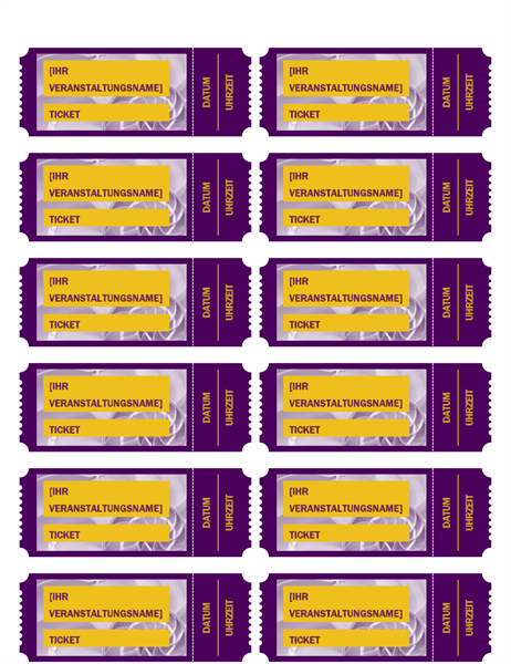 Lila Veranstaltungstickets Lila Veranstaltungstickets