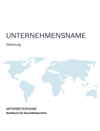 Notizbuchbausatz für den Geschäftsbericht Notizbuchbausatz für den Geschäftsbericht
