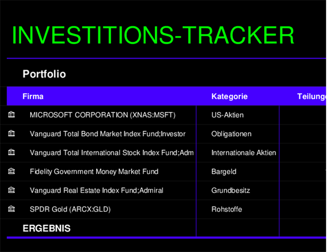Investitions-Tracker Investitions-Tracker