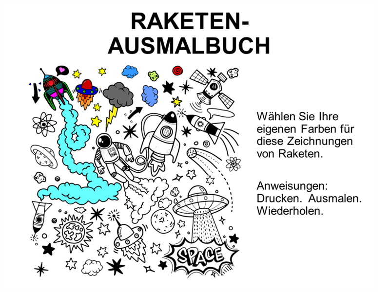 Raketen-Malbuch Raketen-Malbuch