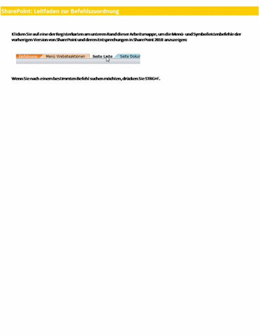 Arbeitsmappe: Referenz zum SharePoint Server-Menüband Arbeitsmappe: Referenz zum SharePoint Server-Menüband