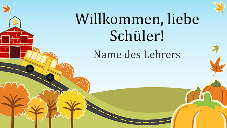 Präsentation "Grundschule hat begonnen" (Breitbild) Präsentation "Grundschule hat begonnen" (Breitbild)