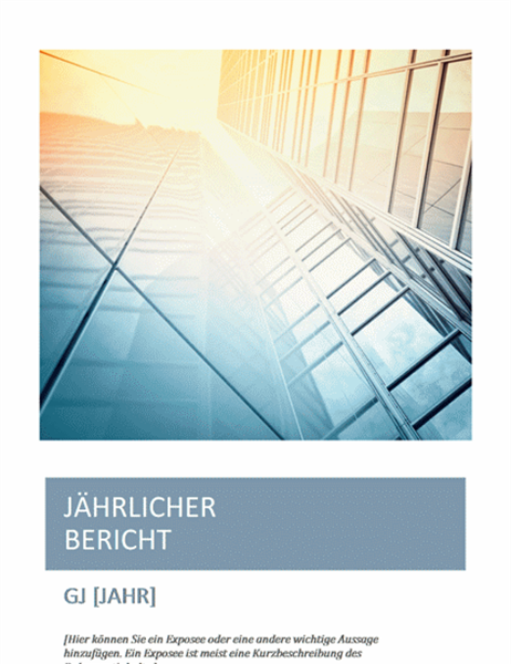 Jährlicher Bericht Jährlicher Bericht