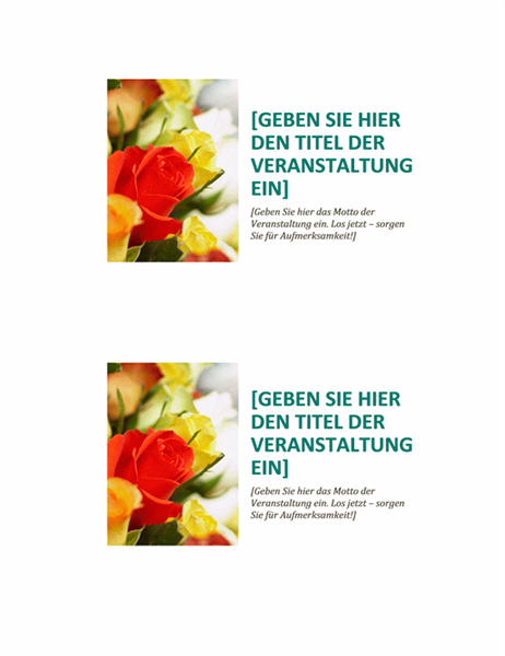 Veranstaltungspostkarte Veranstaltungspostkarte