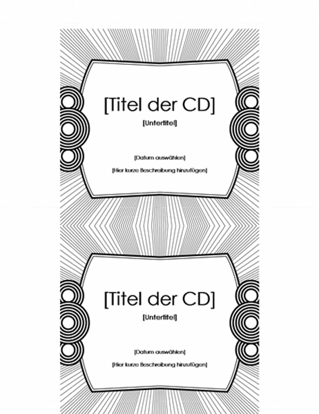 CD-Einlegeblatt CD-Einlegeblatt