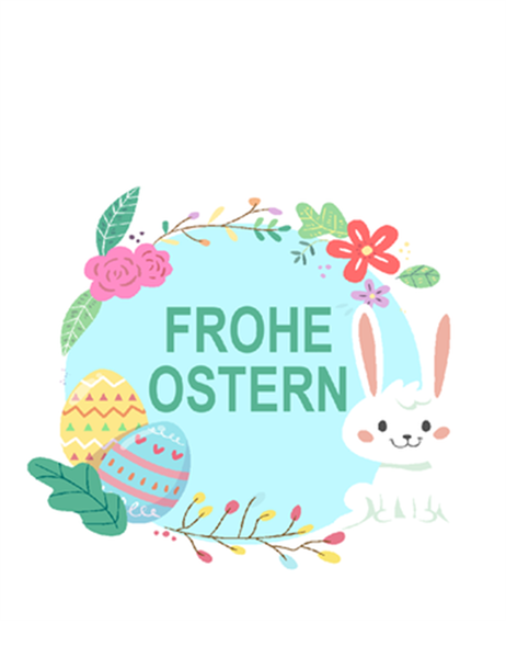 Karte „Frohe Ostern“ (faltbar) Karte „Frohe Ostern“ (faltbar)