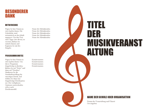 Musikprogramm Musikprogramm