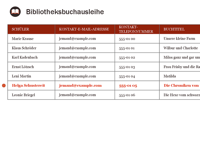 Bibliotheksbuchausleihe Bibliotheksbuchausleihe