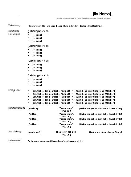 Lebensläufe und Anschreiben - Office.com