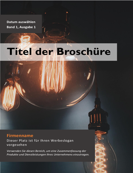 Werbebroschüre für Produkte oder Dienstleistungen Werbebroschüre für Produkte oder Dienstleistungen