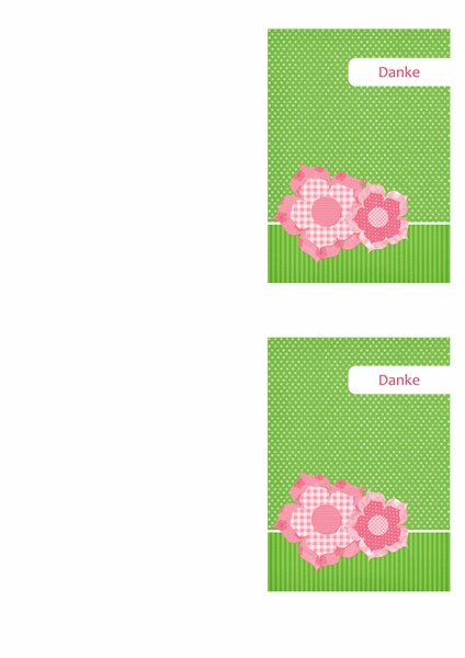 Danksagungskarte (Blumendesign) Danksagungskarte (Blumendesign)