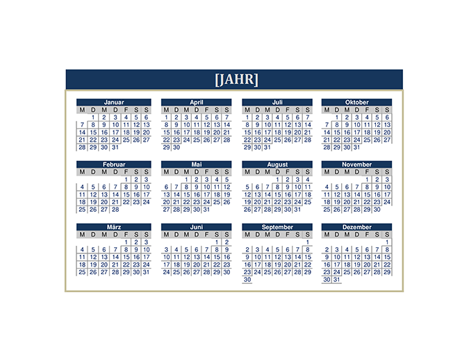 Kalender (alle Jahre) Kalender (alle Jahre)