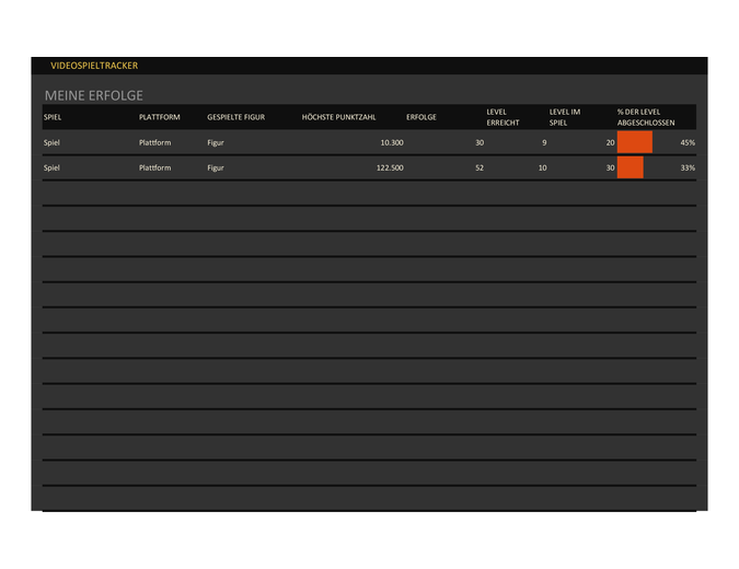 Videospieltracker Videospieltracker