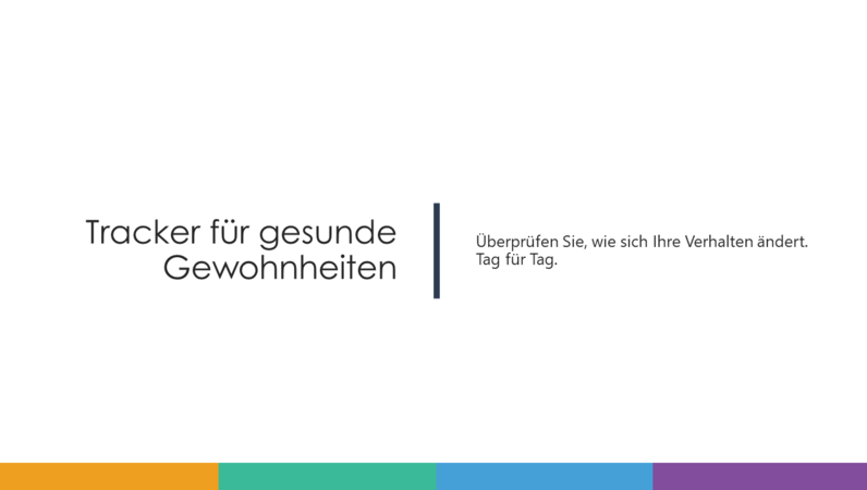 Gesunde Gewohnheiten Tracker Gesunde Gewohnheiten Tracker