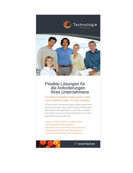 Flyer für Technologieunternehmen Flyer für Technologieunternehmen